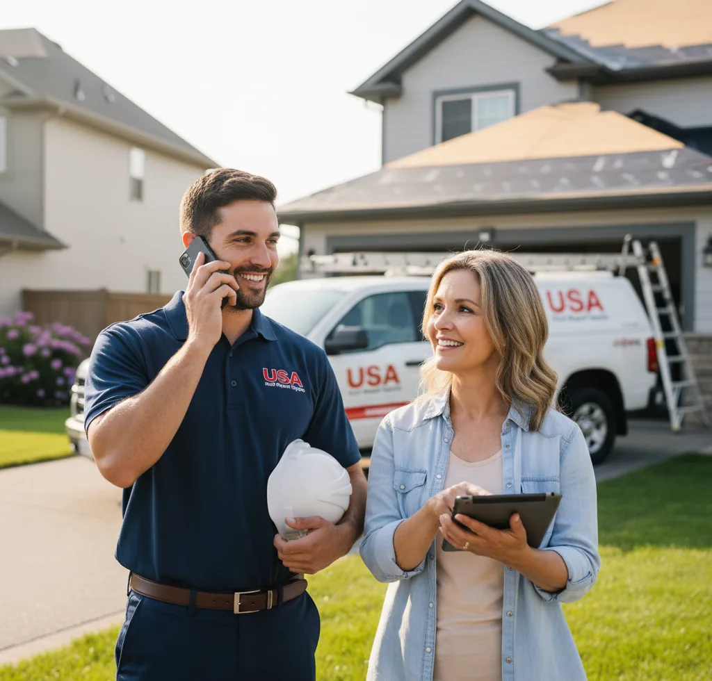 USA Roof Repair Experts customer support in Villa Ridge